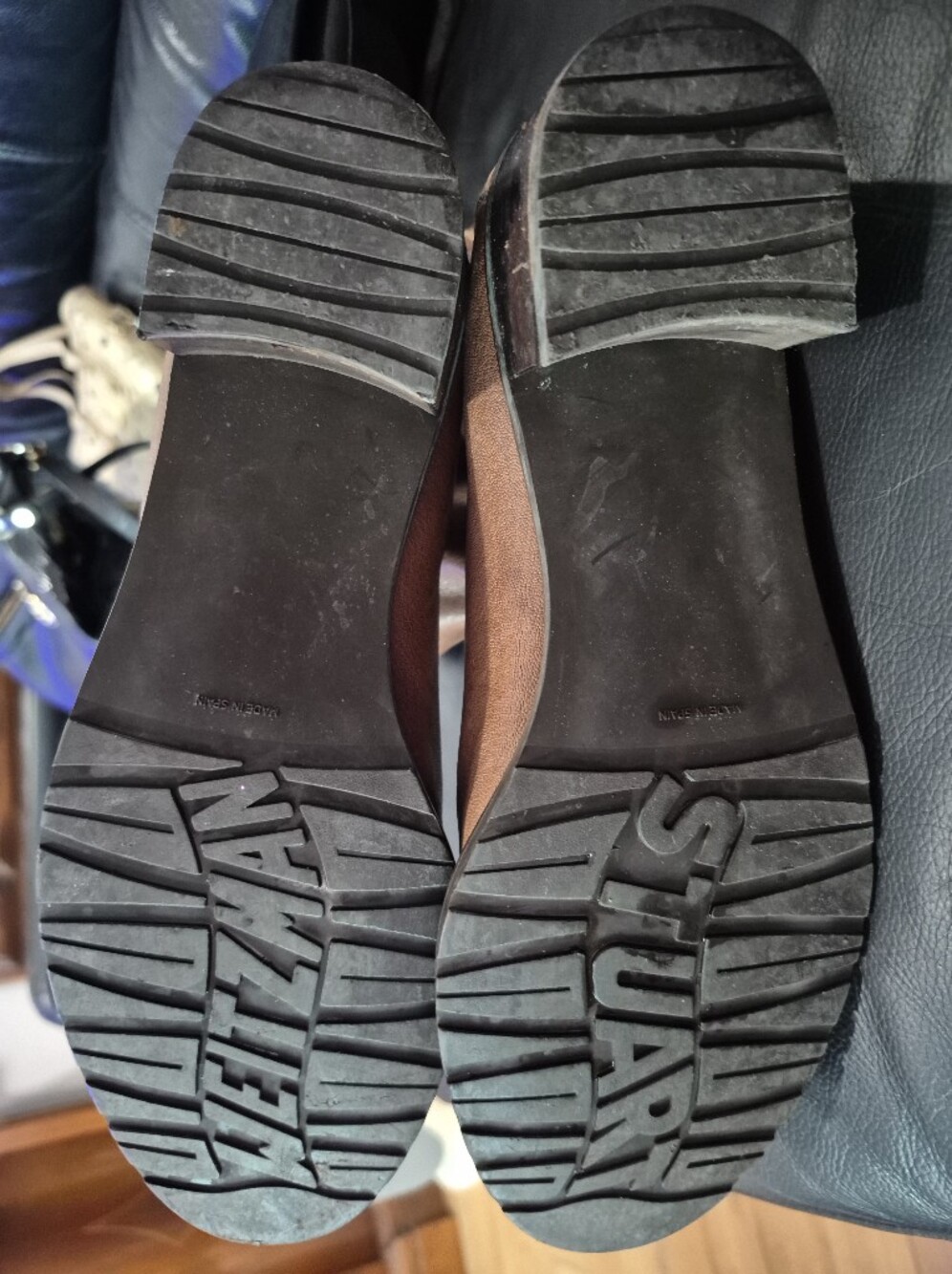 STUART WEITZMAN CROC HORNBACK LEATHER KNEE HIGH BOOTS ✨ - Picture 8 of 11